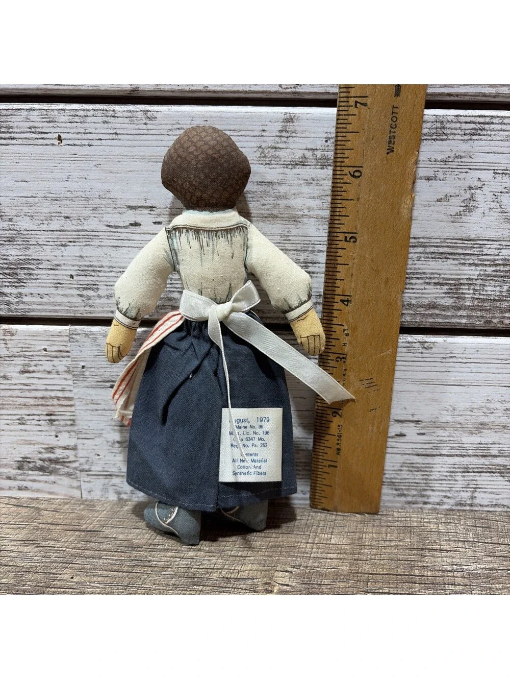 Vintage 1979 Hallmark Clara Barton American Red Cross Founder Cloth Doll Toy